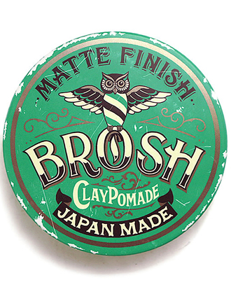 BROSH(ブロッシュ) クレイポマード グリーン 115g