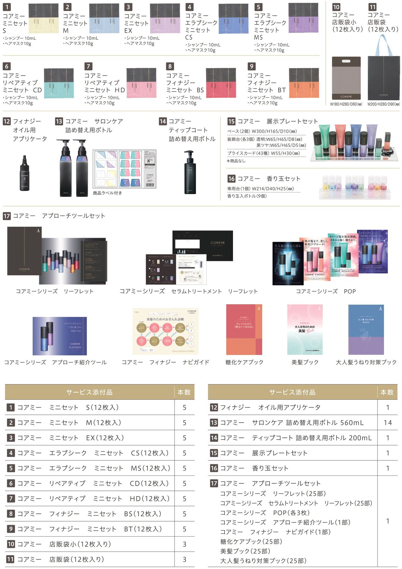 契約制商品】アリミノ コアミー スターターセットの業務用通販