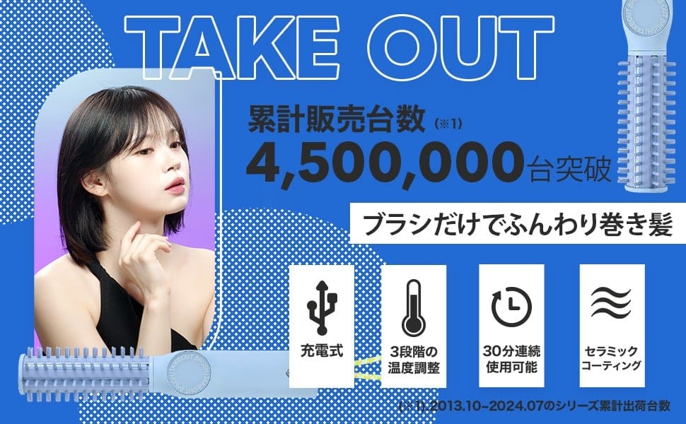 不器用さんでも大丈夫 ブラシだけでふんわり巻き髪