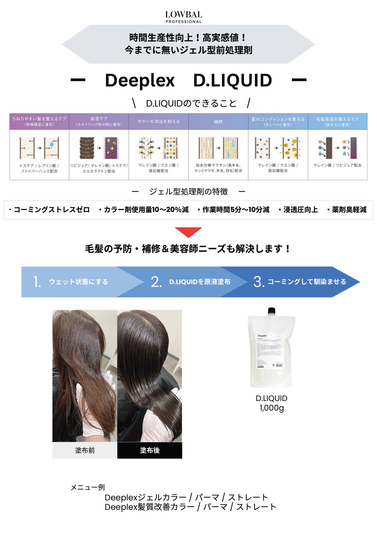 IRONOWA(イロノワ) ディープレックス D.リキッド 1000mlの業務用通販