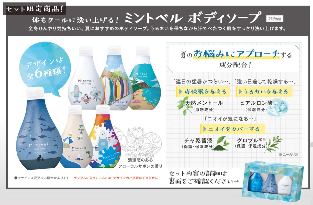 体もクールに洗い上げる！ミントベル ボディソープ