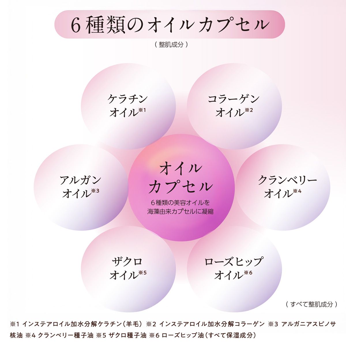 潤いの原点。6種類のヒアルロン酸がお肌と髪にアプローチ