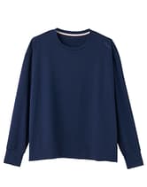 VENEX ベネクス スタンダードドライ＋ ロングスリーブクルーネック レディース ネイビー XLサイズ【一般医療機器】