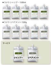ナカノ ラデュラ ラメラ ダメージケア 業務用シャンプー&リペアメント セットM