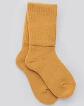 Aura オーラ 足スパ ぬくぬくソックス (23～25cm) マスタード
