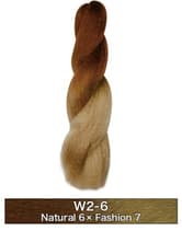 アレス ファイバーエクステンション ワッフルヘアー 2トーンカラー W206(ナチュラル6×ファッション7) 120cm