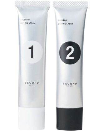 SECOND(セカンド) アイブロウ セッティングクリーム 1剤･2剤セット 各30g