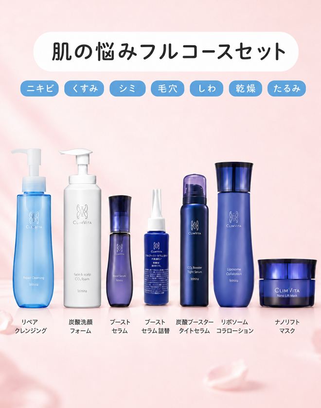 【10月30日16時まで上代の52%OFF】フェルミナ 肌の悩みフルコースセット