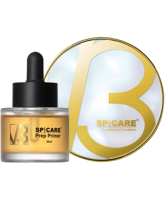 ※ネット販売禁止  SPICARE V3 プレッププライマー30mL(非売品シール貼付) + V3 インテリジェントファンデーションセット【正規品】