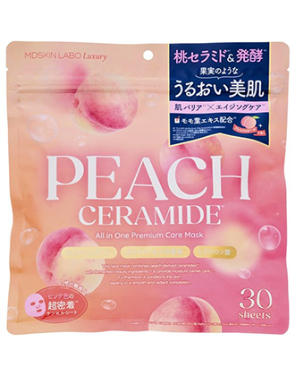 ピーチセラミド プレミアムケアマスク 30枚入
