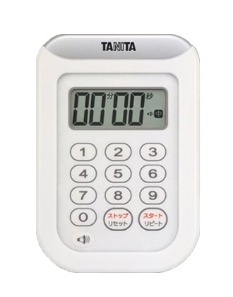 TD-378  丸洗いタイマー100分計 ホワイト