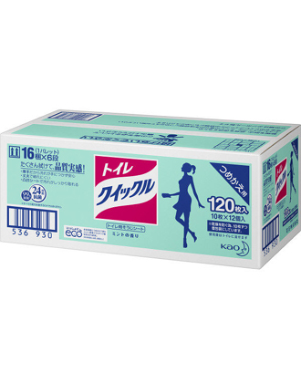 花王 トイレクイックル つめかえ用 120枚入り(10枚×12袋)