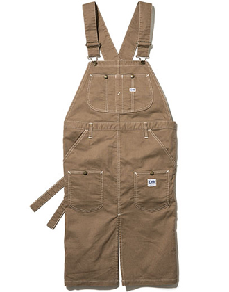 Lee WORKWEAR オーバーオールエプロン LCK79007 キャメル Sサイズ