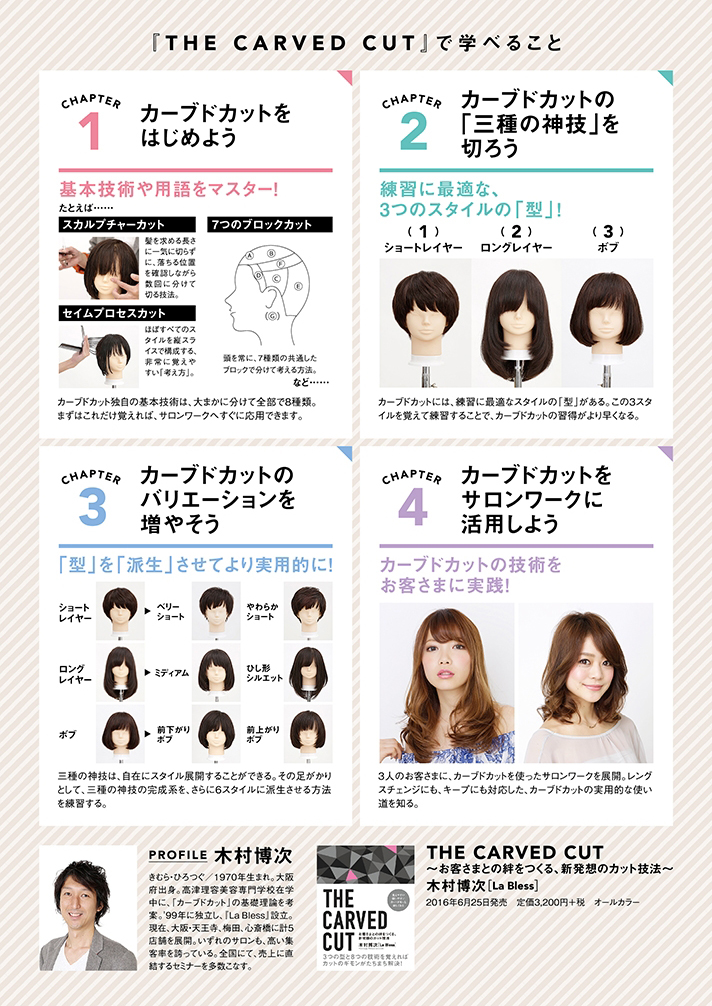 女性モード The Carved Cut お客さまとの絆をつくる 新発想のカット技法 木村博次 La Bless 著の業務用通販サイト B Zone 女性モード The Carved Cut お客さまとの絆をつくる 新発想のカット技法 木村博次 La Bless 著の業務用通販サイト B Zone