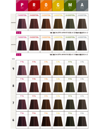 ナプラ N エヌドット カラー ファッションシェード カラーチャートから選ぶの業務用通販サイト B Zone